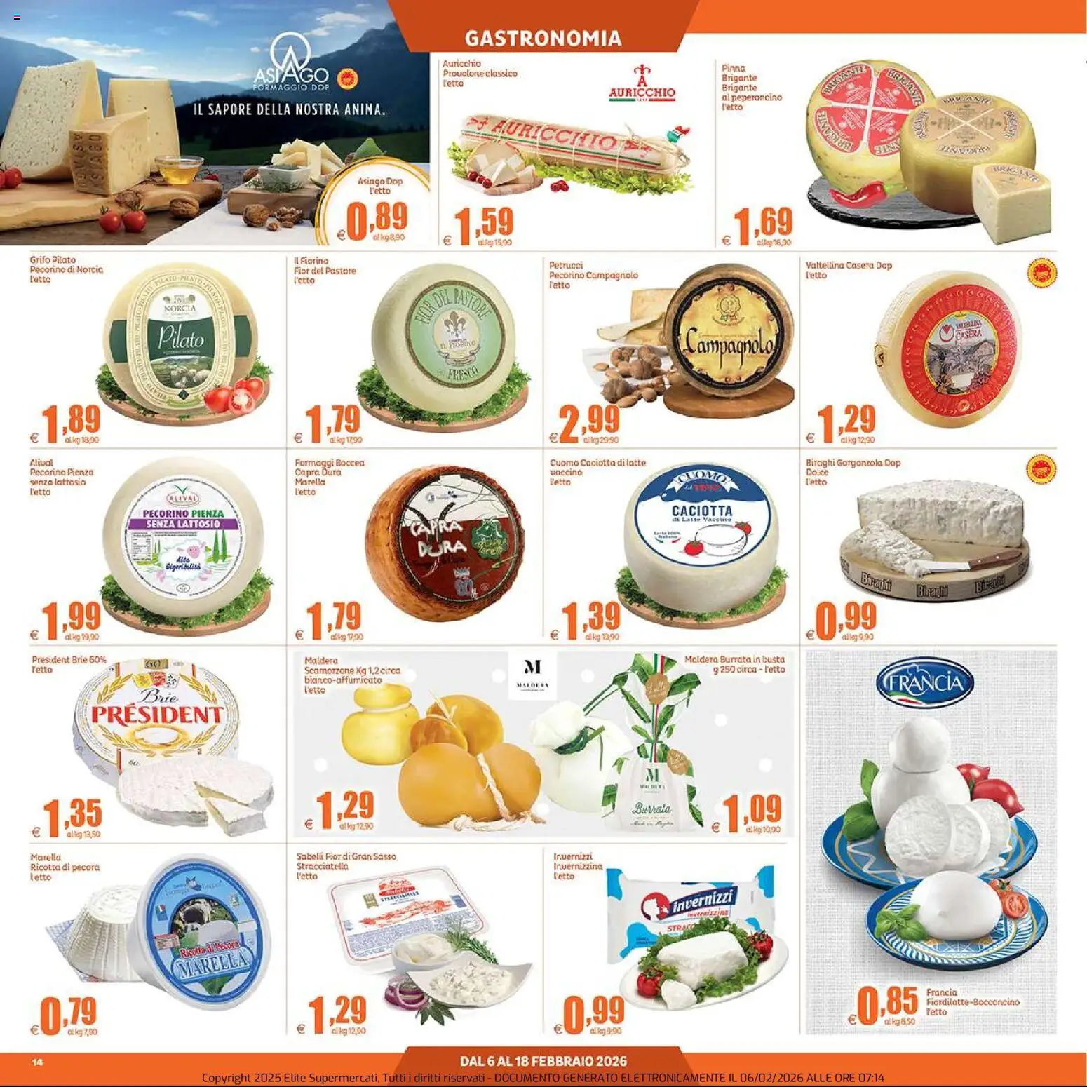 Volantino Elite Supermercati del 06.02.2026 | Pagina: 14