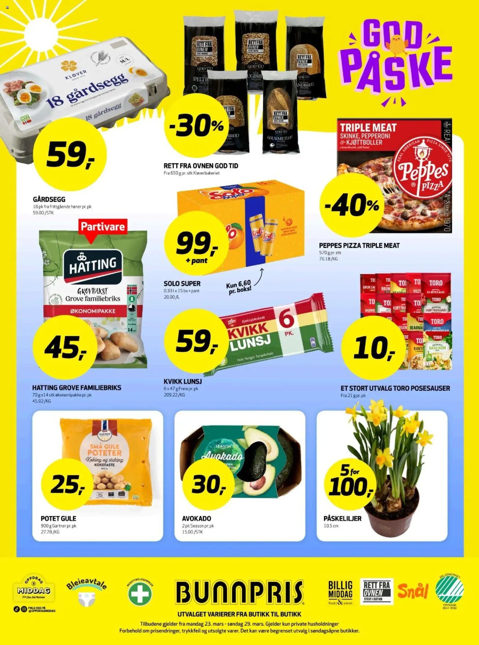 {H1} | Side: 28 | Produkter: Brød, Pizza, Avokado, Boks