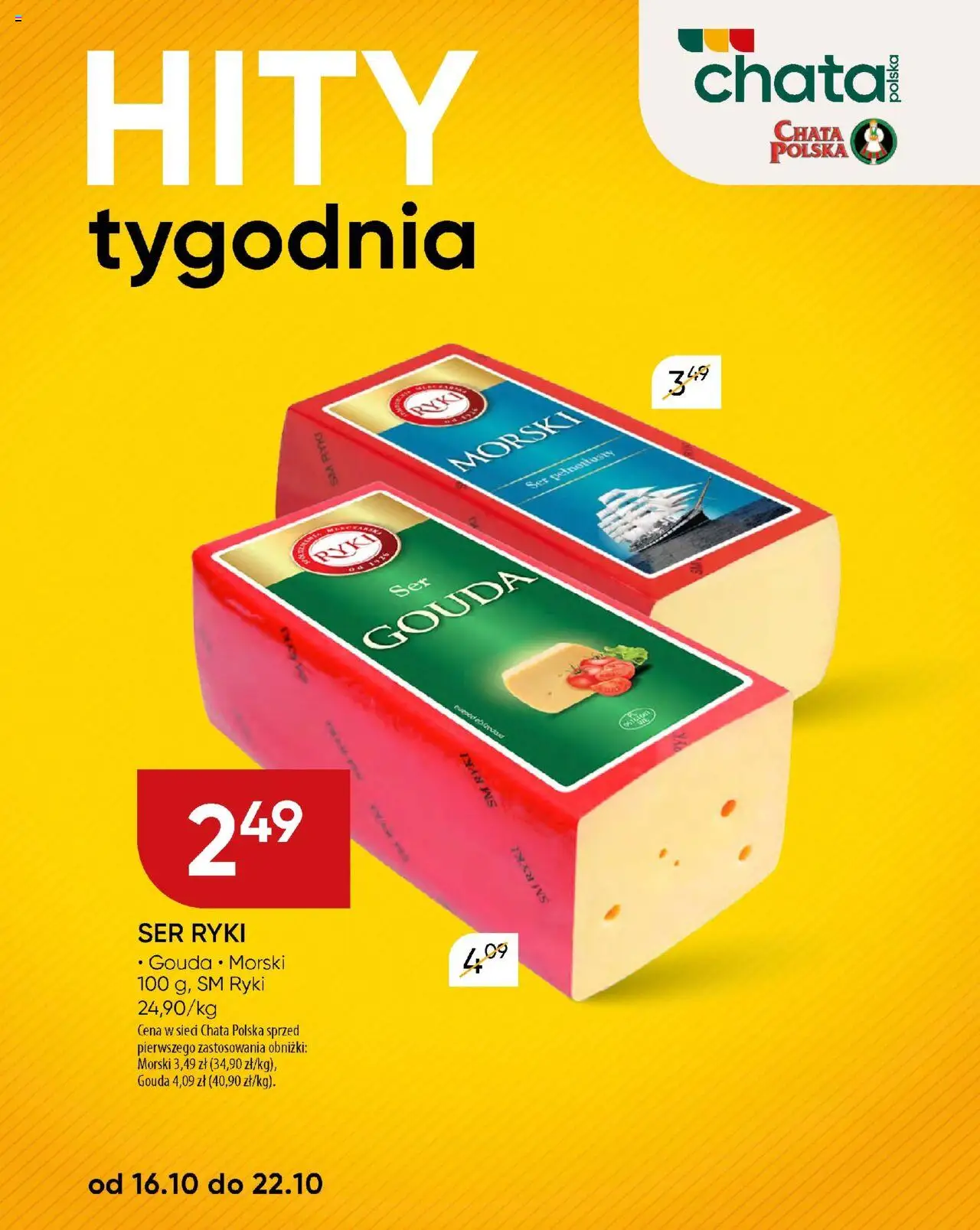 Chata Polska Gazetka od 16.10.2025 | Strona: 2 | Produkty: Ser