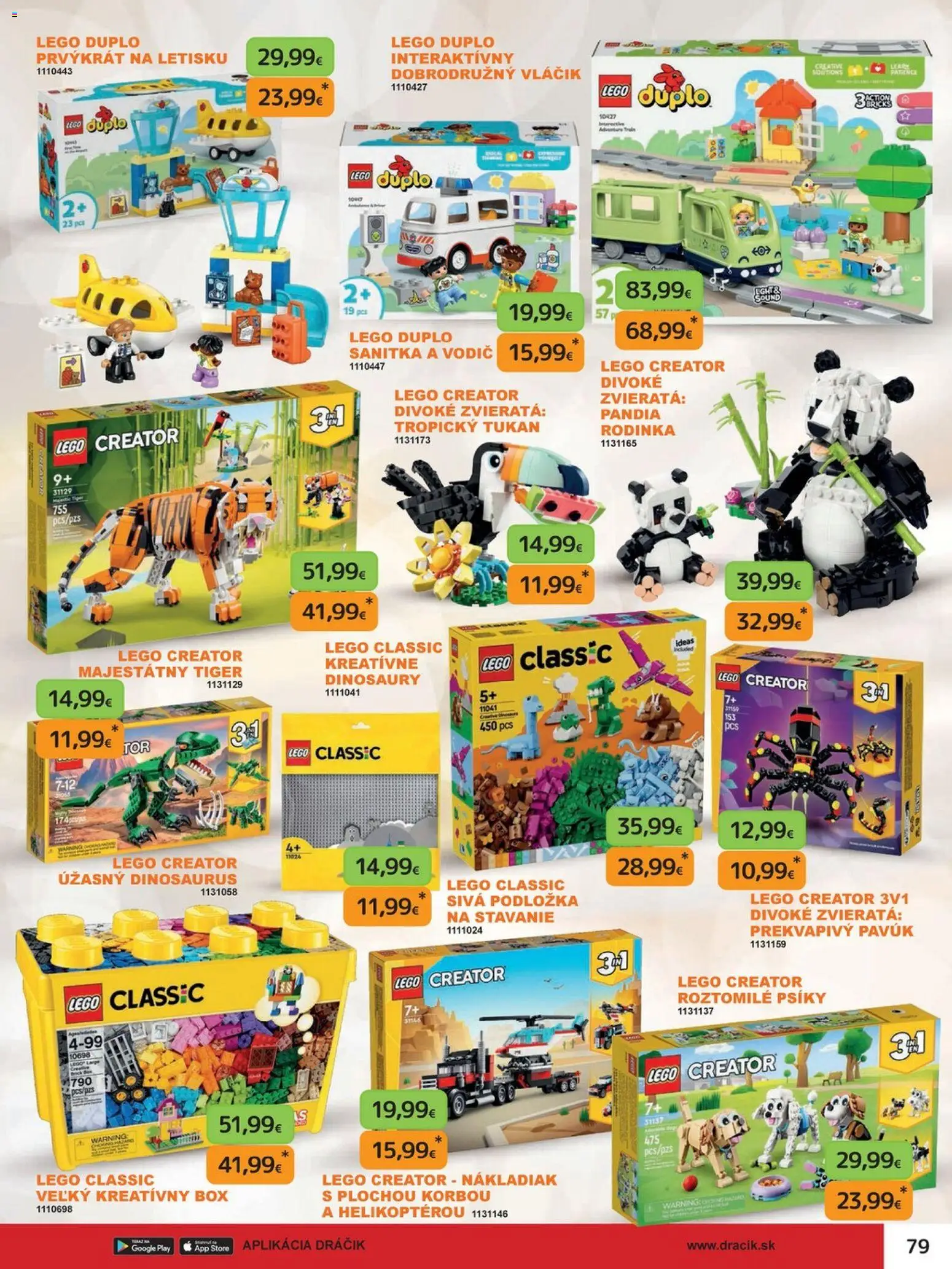Nové Dráčik akcie – leták je platný od 03.10.2025 | Strana: 89 | Produkty: LEGO, LEGO DUPLO