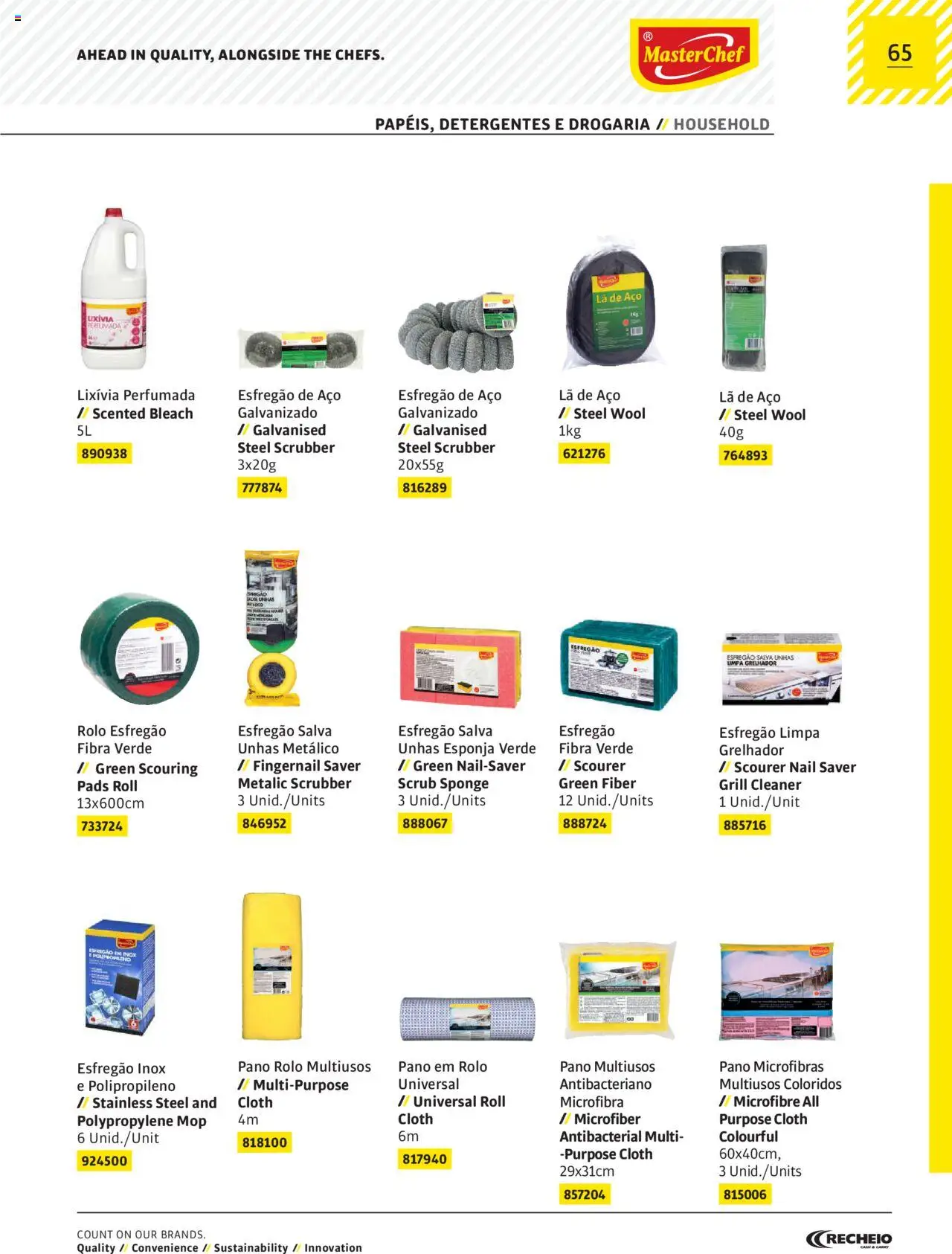 Recheio AS NOSSAS MARCAS │ válido de 19.12.2023 | Página: 65 | Produtos: Esfregão, Esponja
