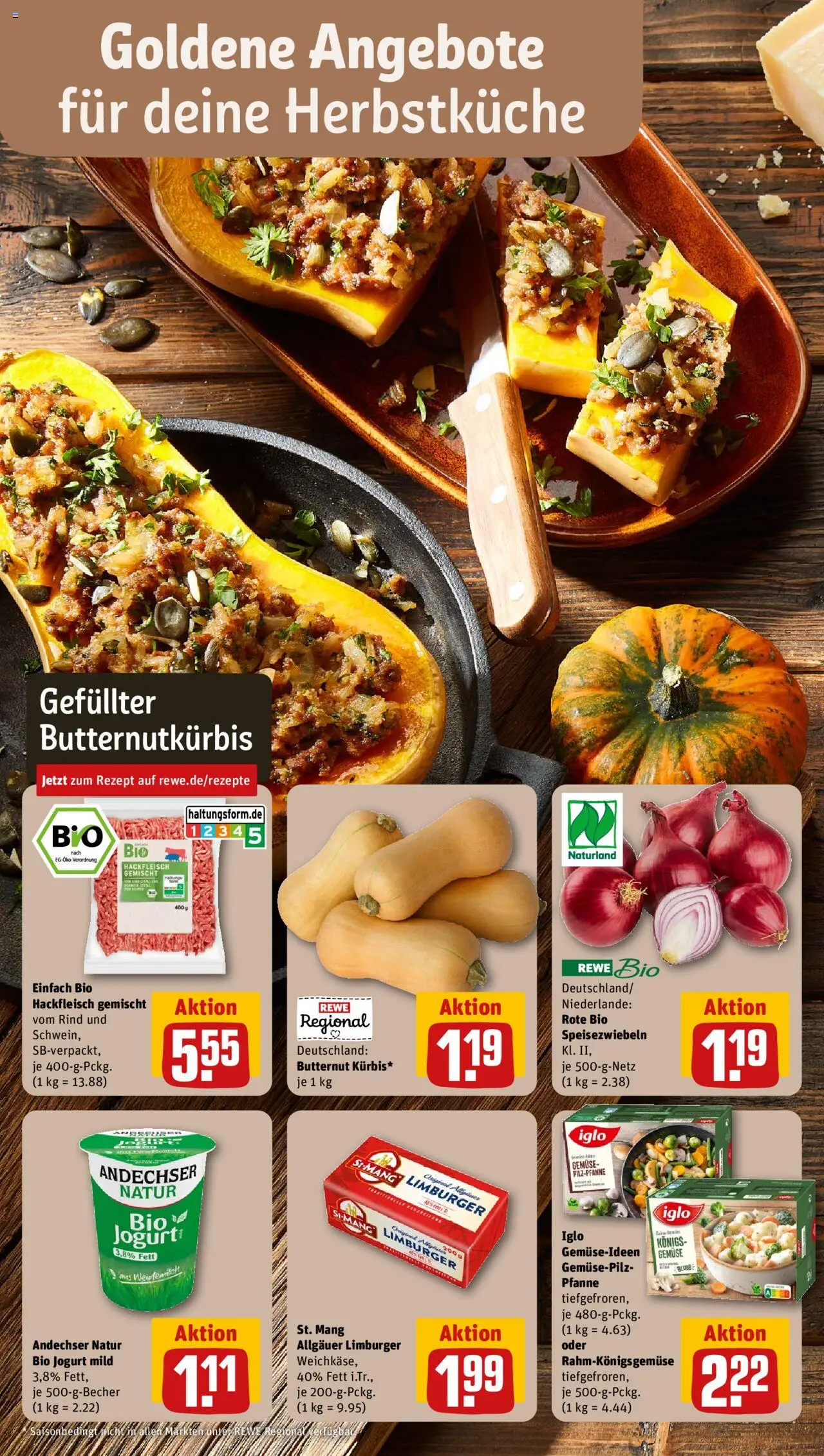 Rewe ihr Kaufpark Prospekt 	 – gültig ab 20.10.2025 | Seite: 16 | Produkte: Iglo, Gemüse, Hackfleisch