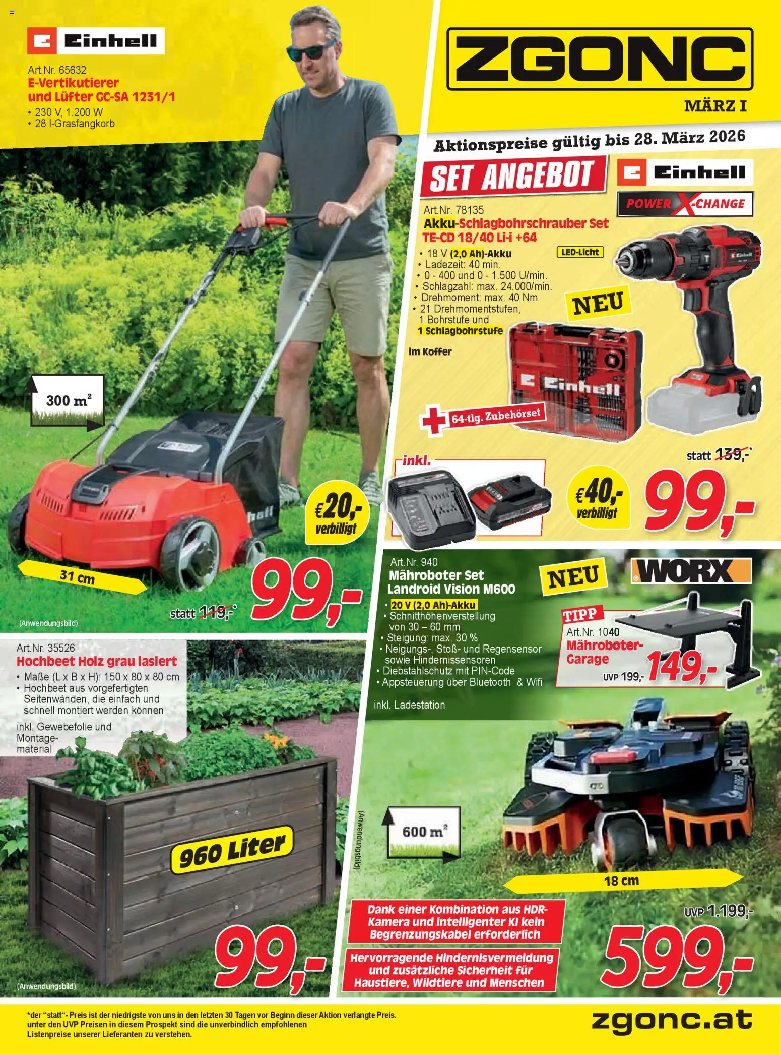 Zgonc Flugblatt März I 2026 gültig ab 01.03.2026 | Seite: 1 | Produkte: Koffer, Kamera