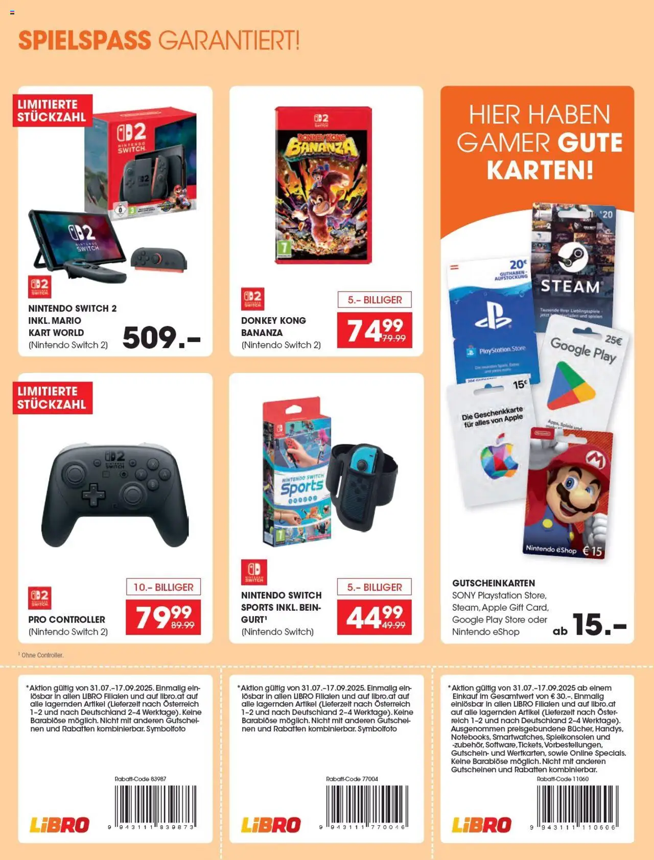 Libro Schulkatalog gültig ab 31.07.2025 | Seite: 51 | Produkte: Playstation, Apple