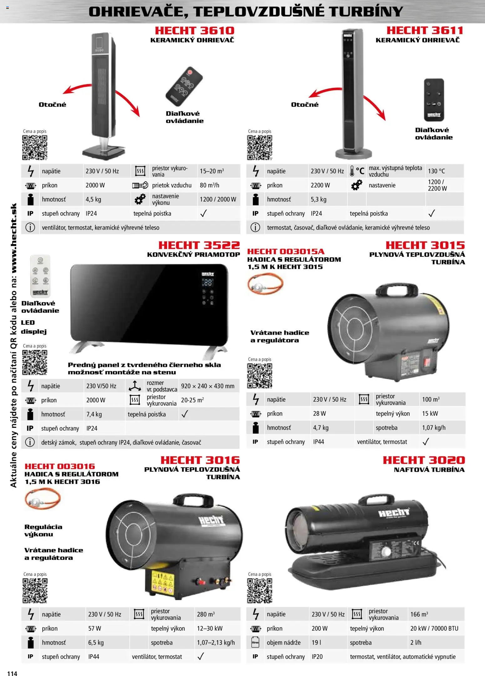 Nové Hecht akcie – leták je platný od 30.10.2025 | Strana: 114 | Produkty: Termostat, Ohrievač