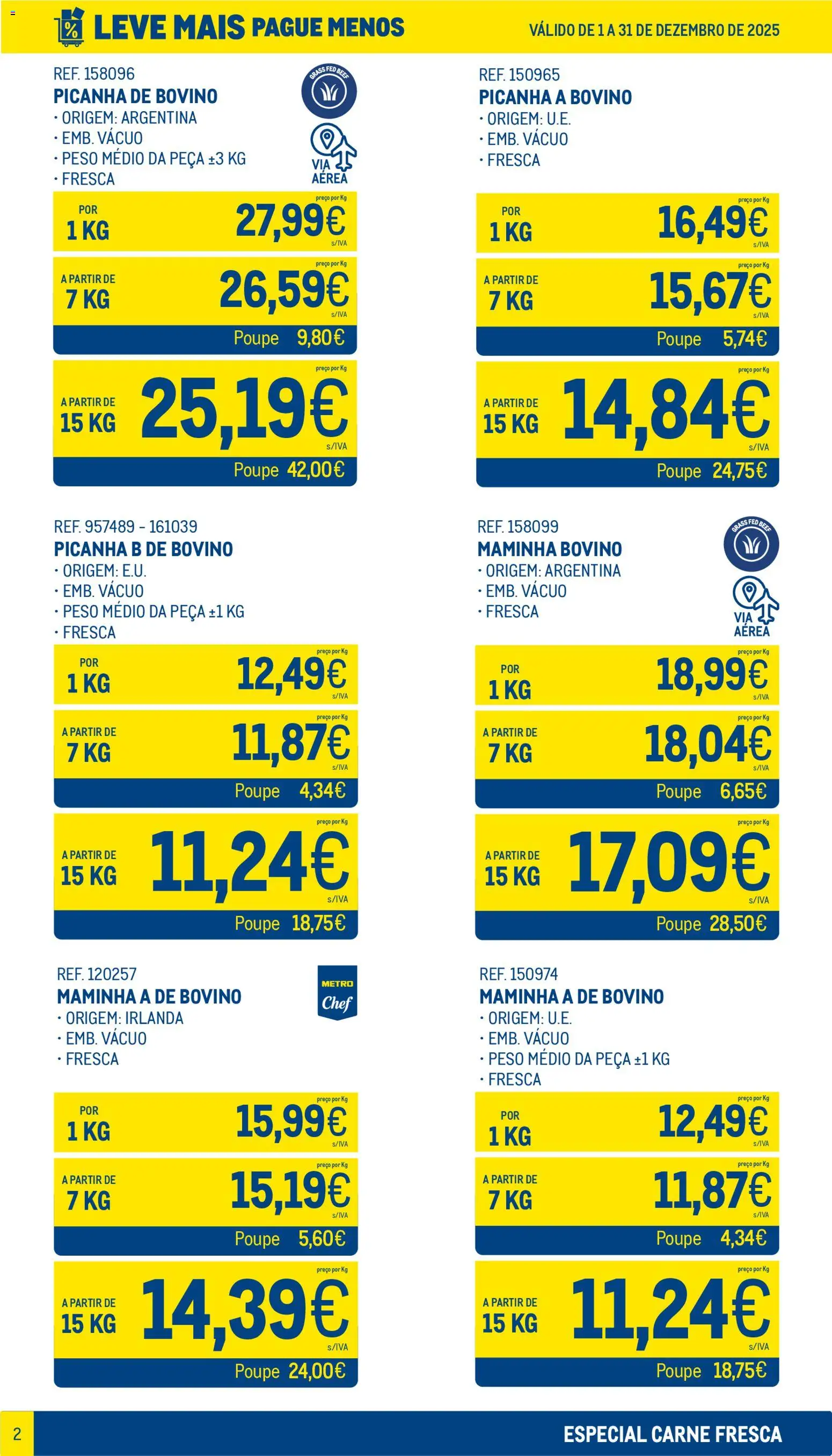Makro Leve Mais Pague Menos - Carne Fresca │ válido de 01.12.2025 | Página: 2 | Produtos: Carne