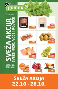 Gomex sveža akcija - pregled Gomex kataloga - važi od 22.10.2025