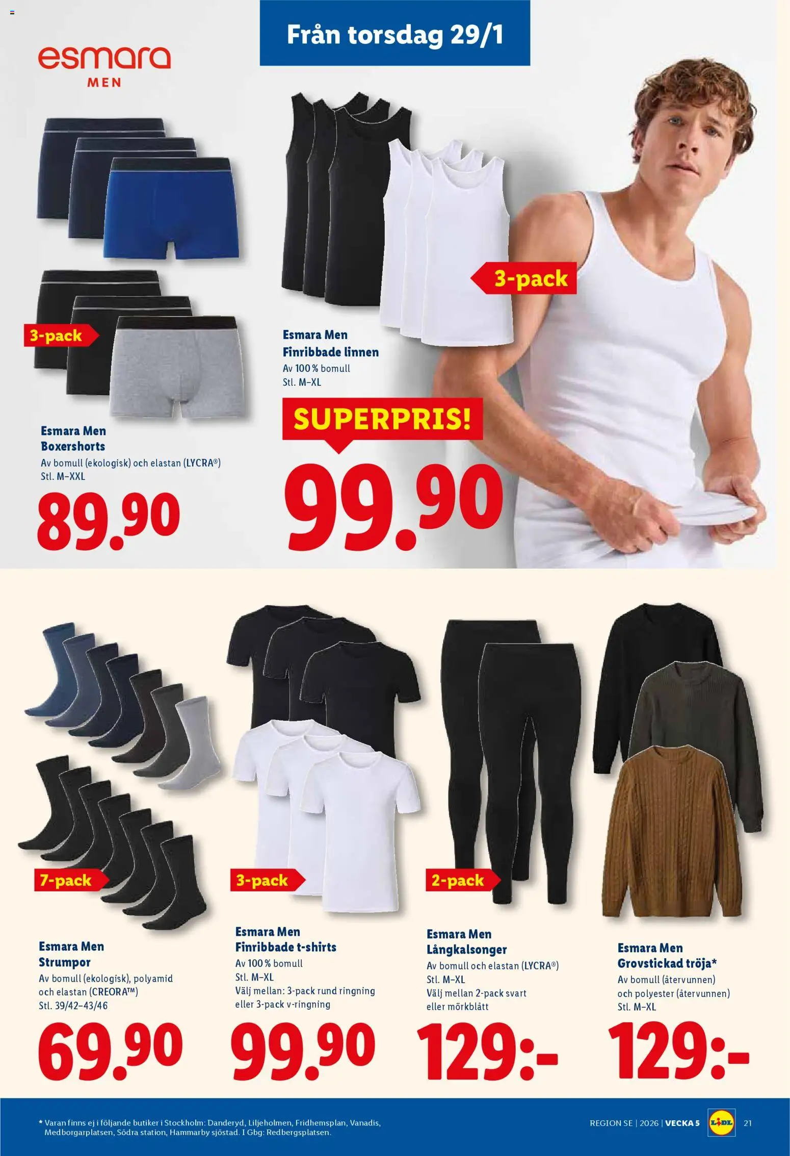 Lidl reklamblad aktuell från 26.01.2026 | Sida: 24 | Produkter: Strumpor