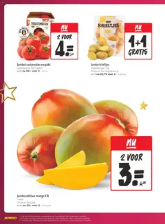 JUMBO folder / publicité - Voorbeeld van een folder van JUMBO, geldig van 27.12.2025 | Pagina: 4 | Producten: Krieltjes, Mango