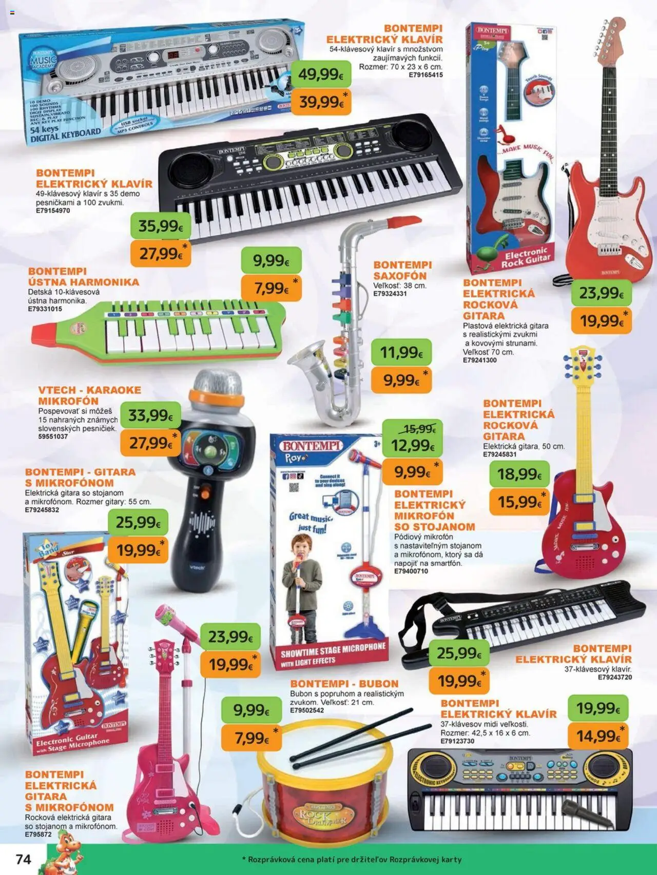 Nové Dráčik akcie – leták je platný od 03.10.2025 | Strana: 74 | Produkty: MP3, Mikrofón, USB