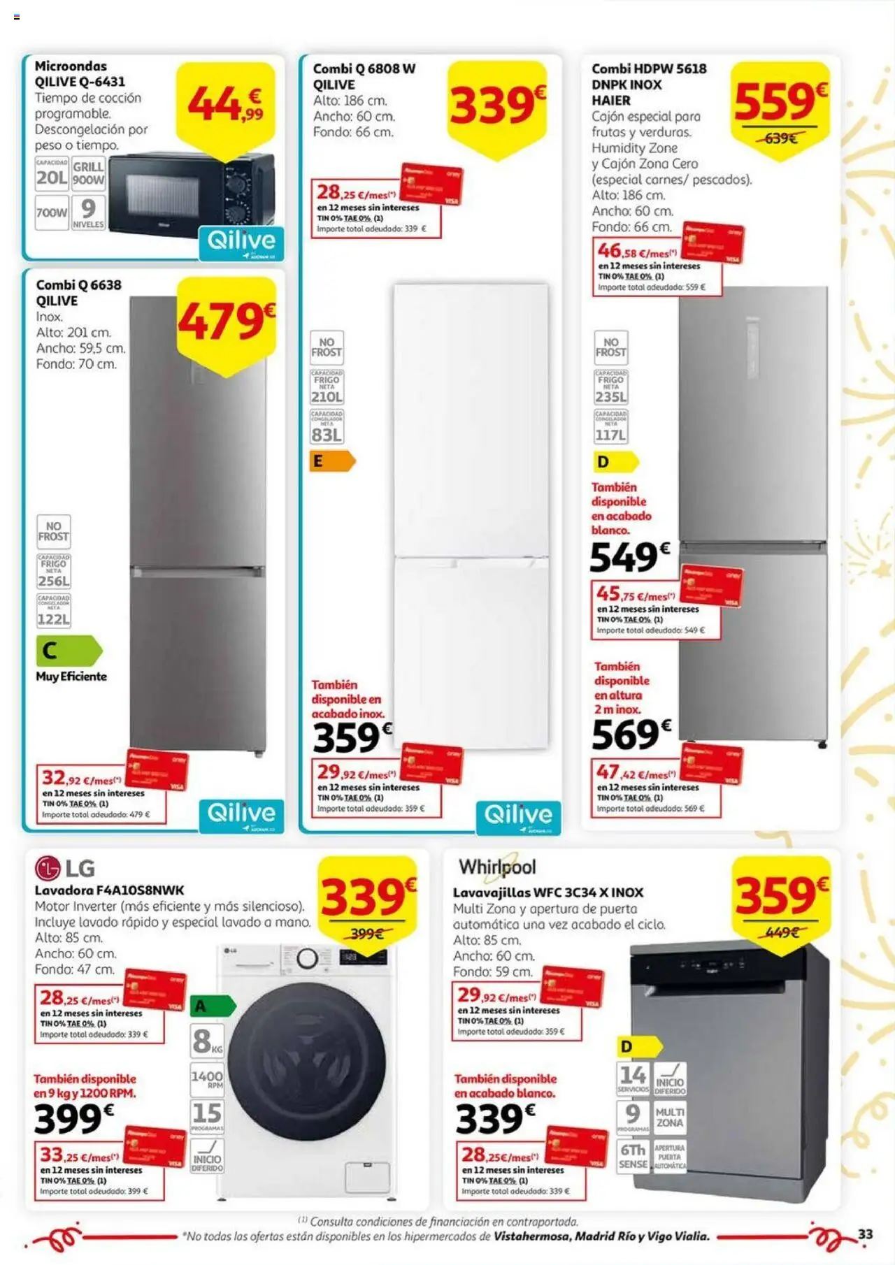 Alcampo - HG Nacional  │ válido desde el 17.06.2025 | Página: 33 | Productos: Vela, Lavadora, Combi, Peso