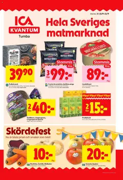 ICA Kvantum - Tumba - Förhandsvisning av reklamblad från butik ICA Kvantum aktuell från 15.09.2025