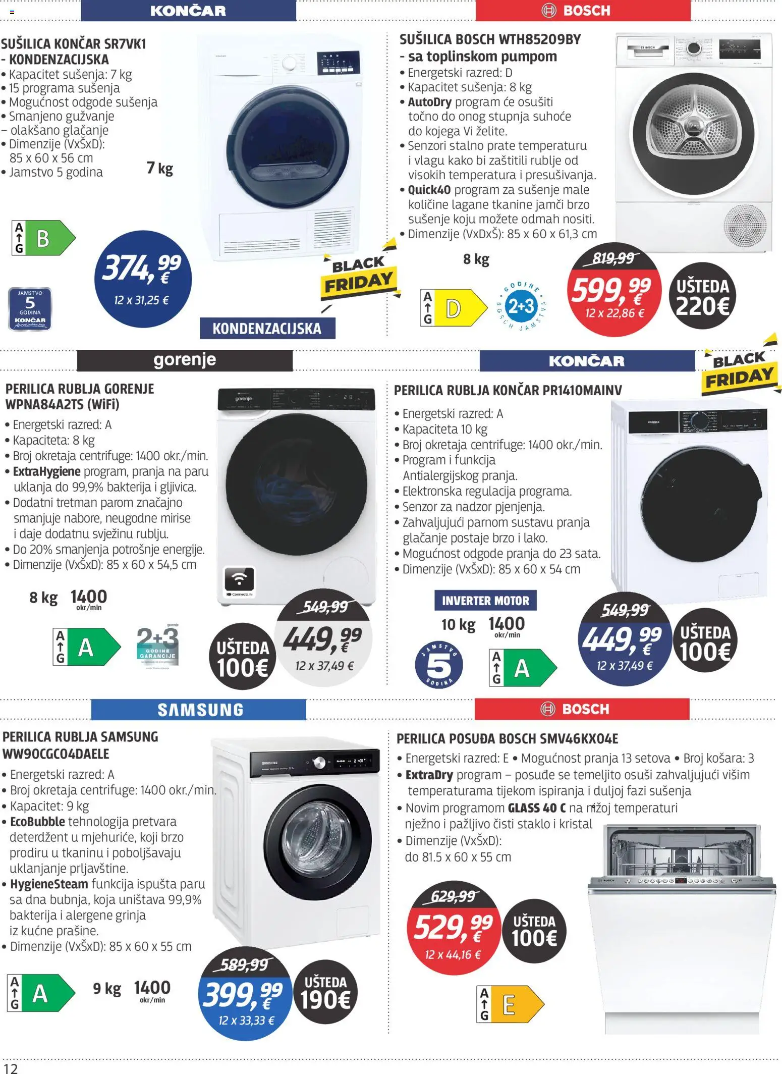 Centar Tehnike katalog | vrijedi od 24.11.2025 | Stranica: 12 | Proizvodi: Perilica posuđa, Perilica rublja, Deterdžent, Sušilica