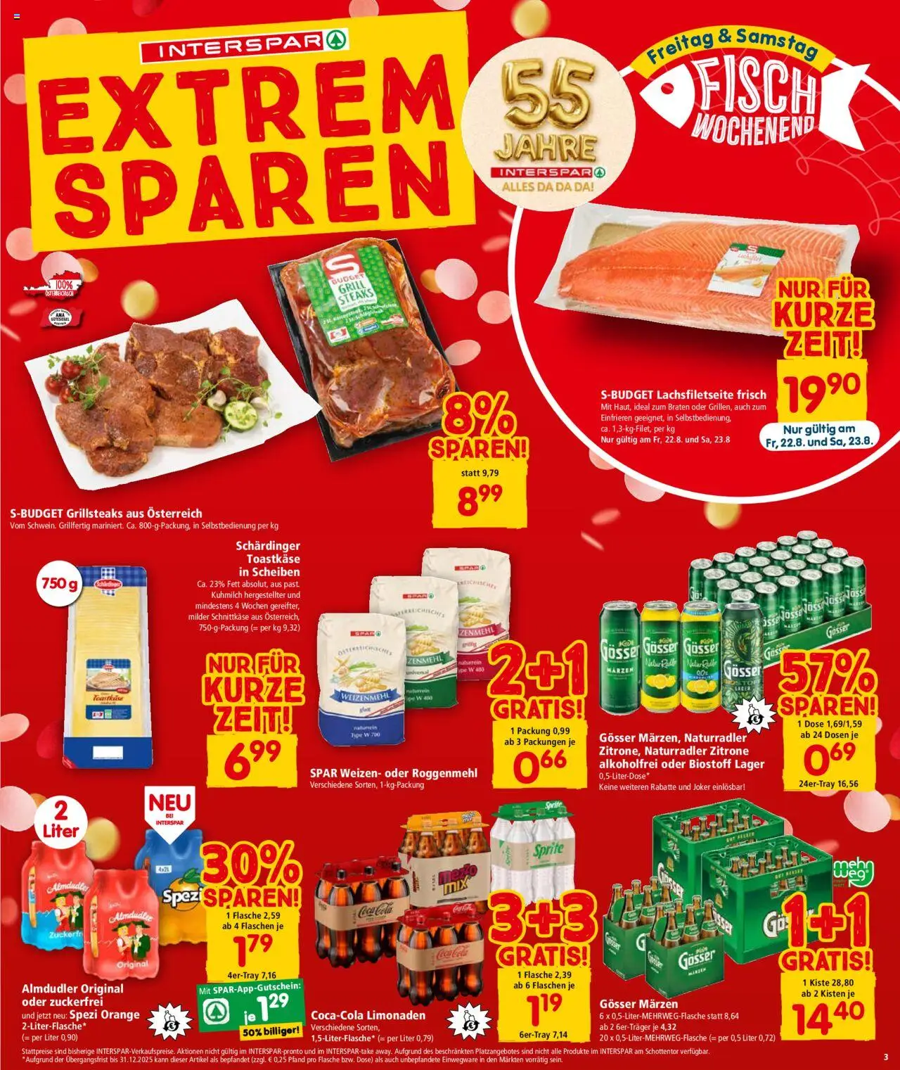 Interspar Flugblatt - Vorarlberg gültig ab 21.08.2025 | Seite: 3 | Produkte: Zitrone, Fisch