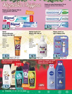 Katalog KTC - Pregled kataloga iz trgovine KTC, vrijedi od 17.12.2025 | Stranica: 48 | Proizvodi: Mlijeko za tijelo, Melem, Nivea, Sensodyne