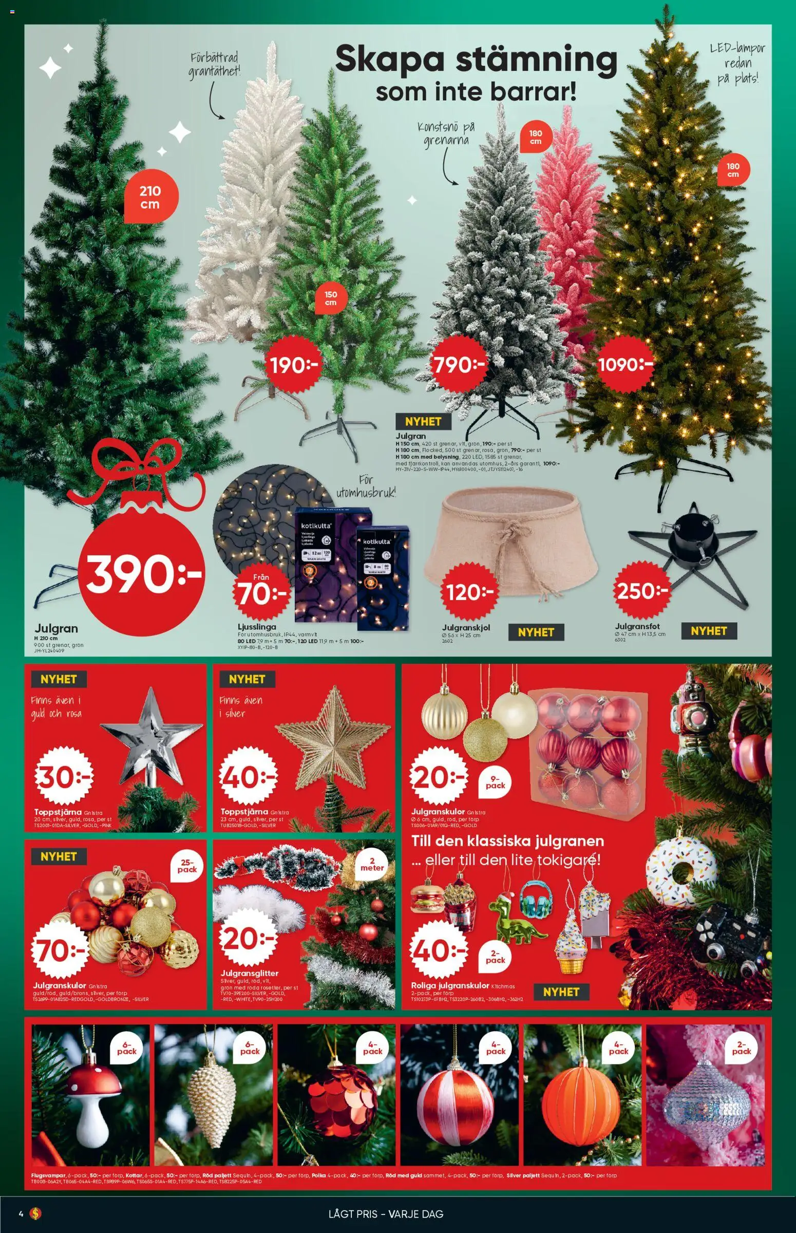Dollar Store reklamblad aktuell från 08.12.2025 | Sida: 4 | Produkter: Ljusslinga