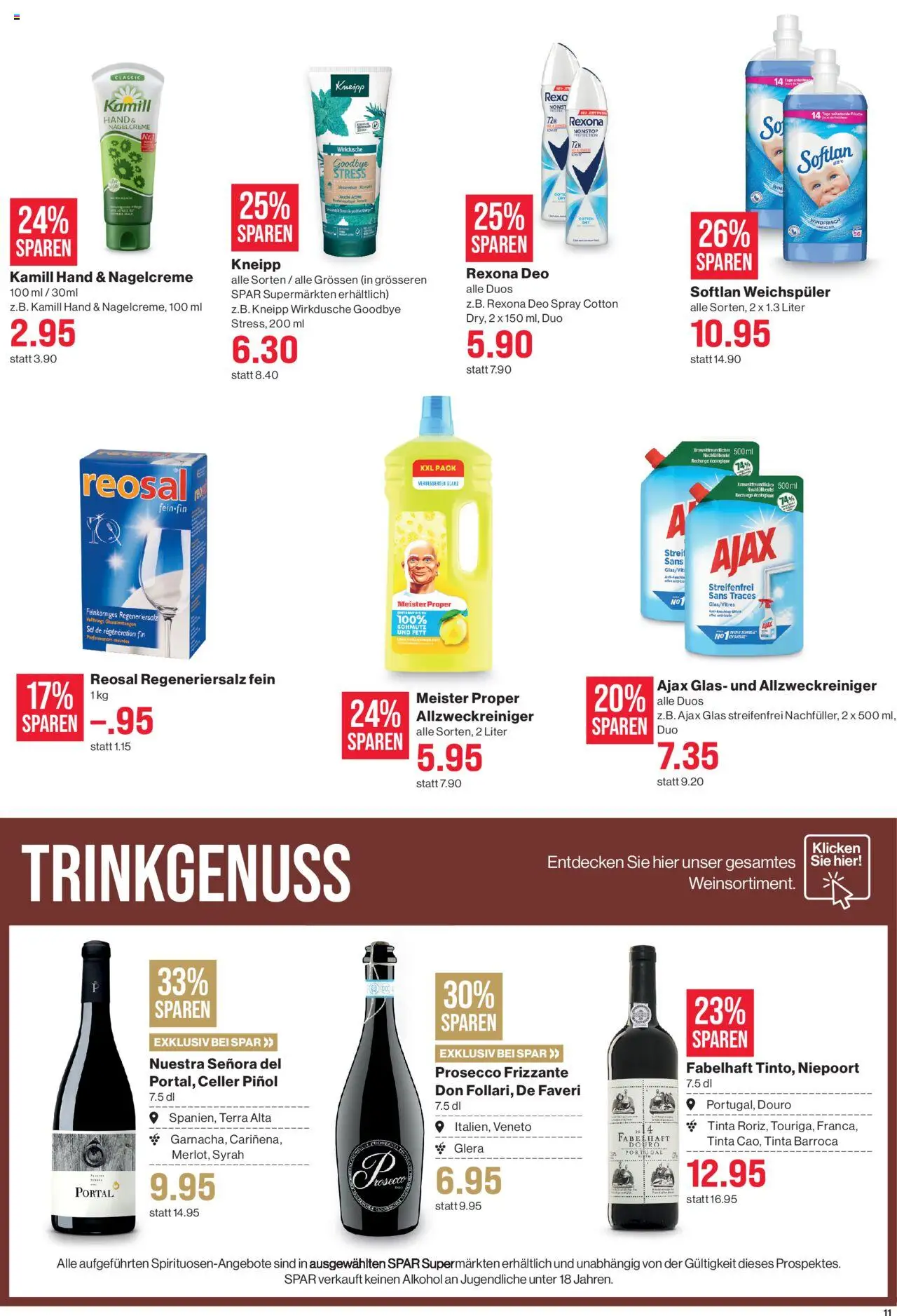 SPAR Aktionen – gültig ab 02.10.2025 | Seite: 11 | Produkte: Weichspüler
