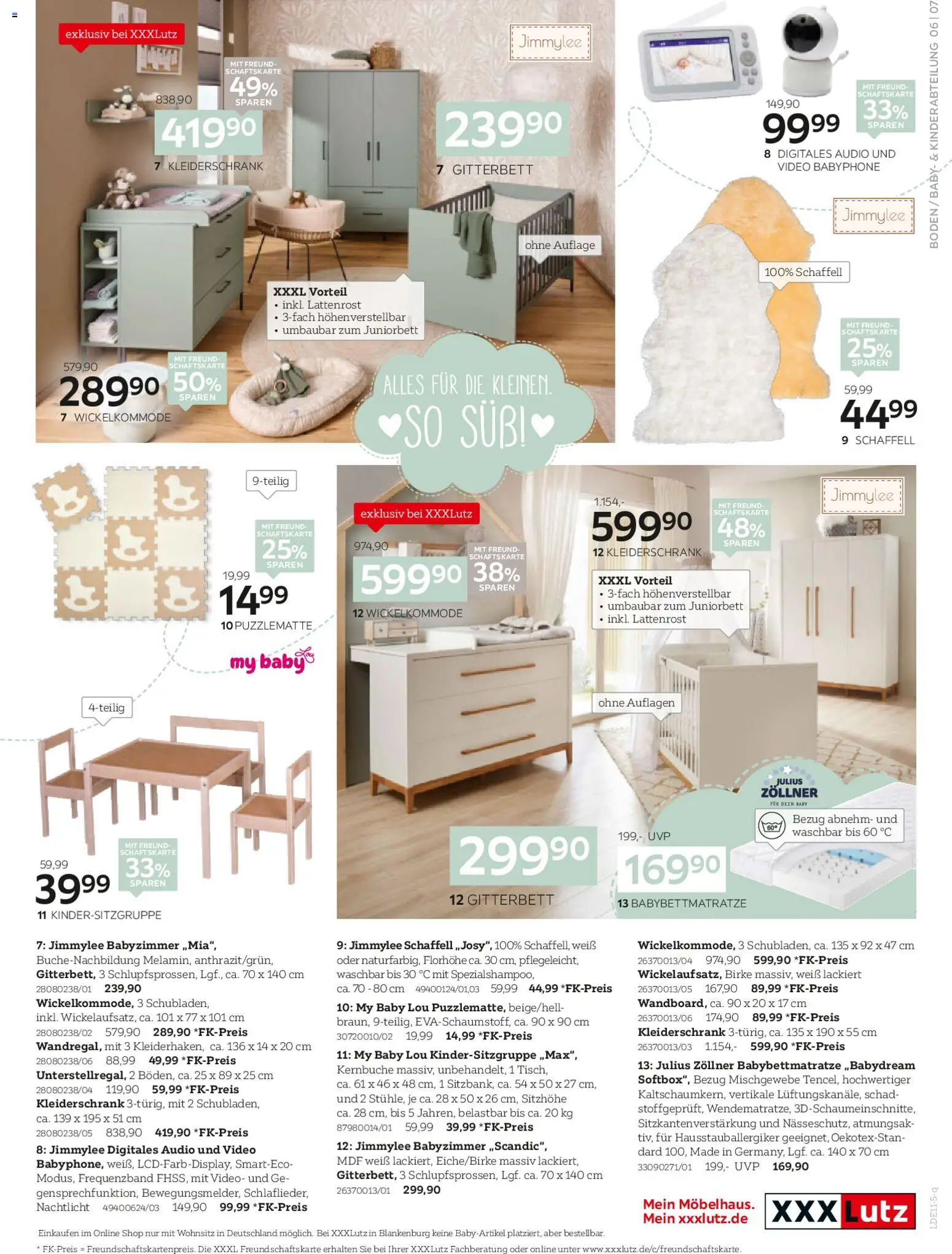 XXXL Lutz Wohnaccessoires – gültig ab 02.11.2025 | Seite: 10 | Produkte: Kleiderschrank, Lattenrost, Nachtlicht, Video