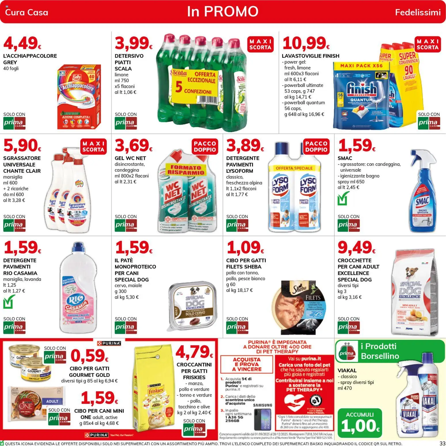 Volantino Basko del 27.11.2025 | Pagina: 33 | Prodotti: Sapone, Sgrassatore, Tacchino, Tonno