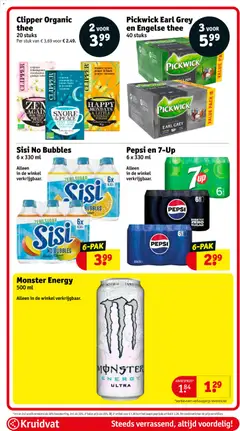 Pepsi en 7-Up, 6 x 330 ml - Voorbeeld van een folder van Kruidvat, geldig van 19.01.2026 | Pagina: 96