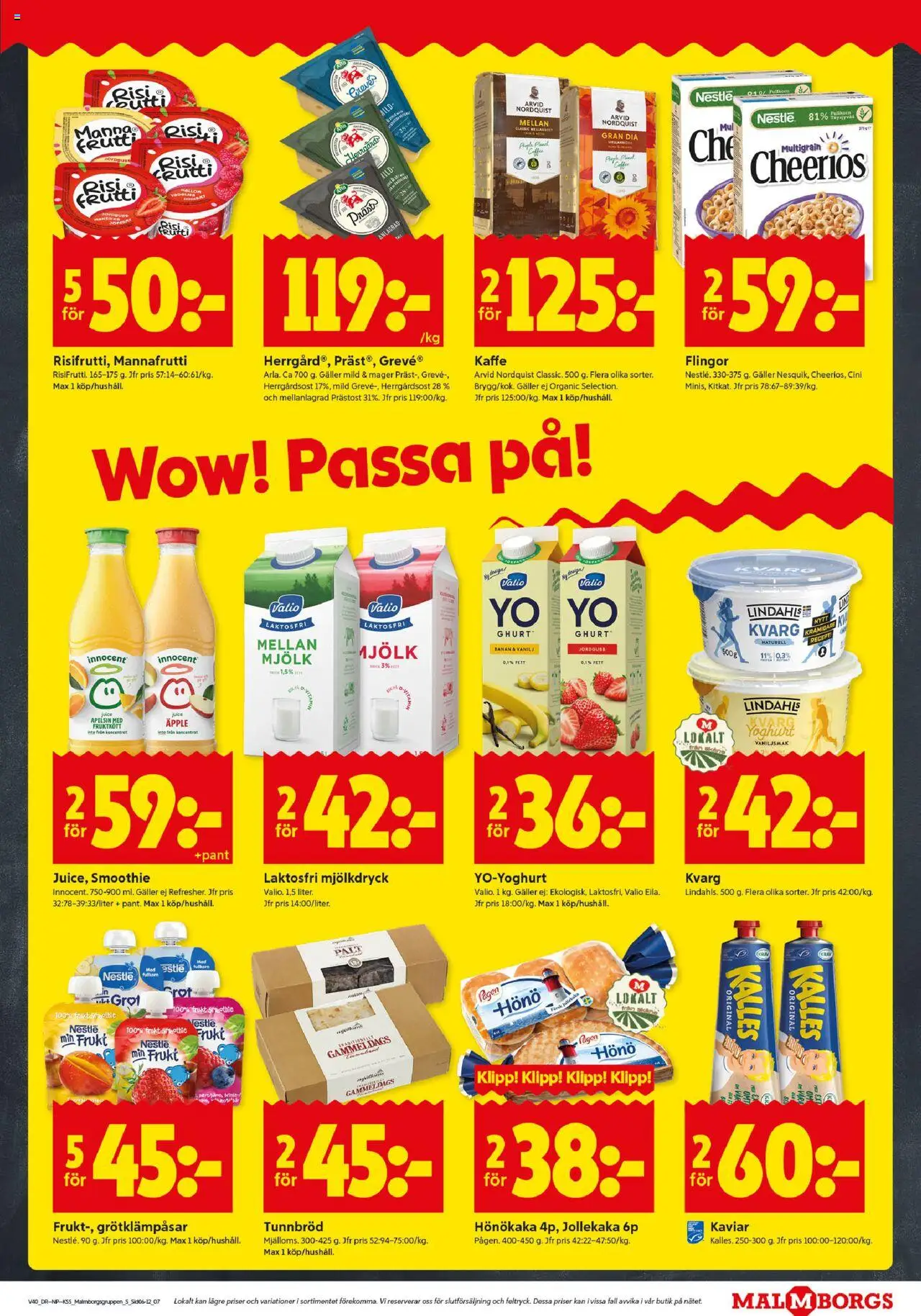 ICA Kvantum reklamblad aktuell från 29.09.2025 | Sida: 7 | Produkter: Yoghurt, Kaffe, Juice, Flingor