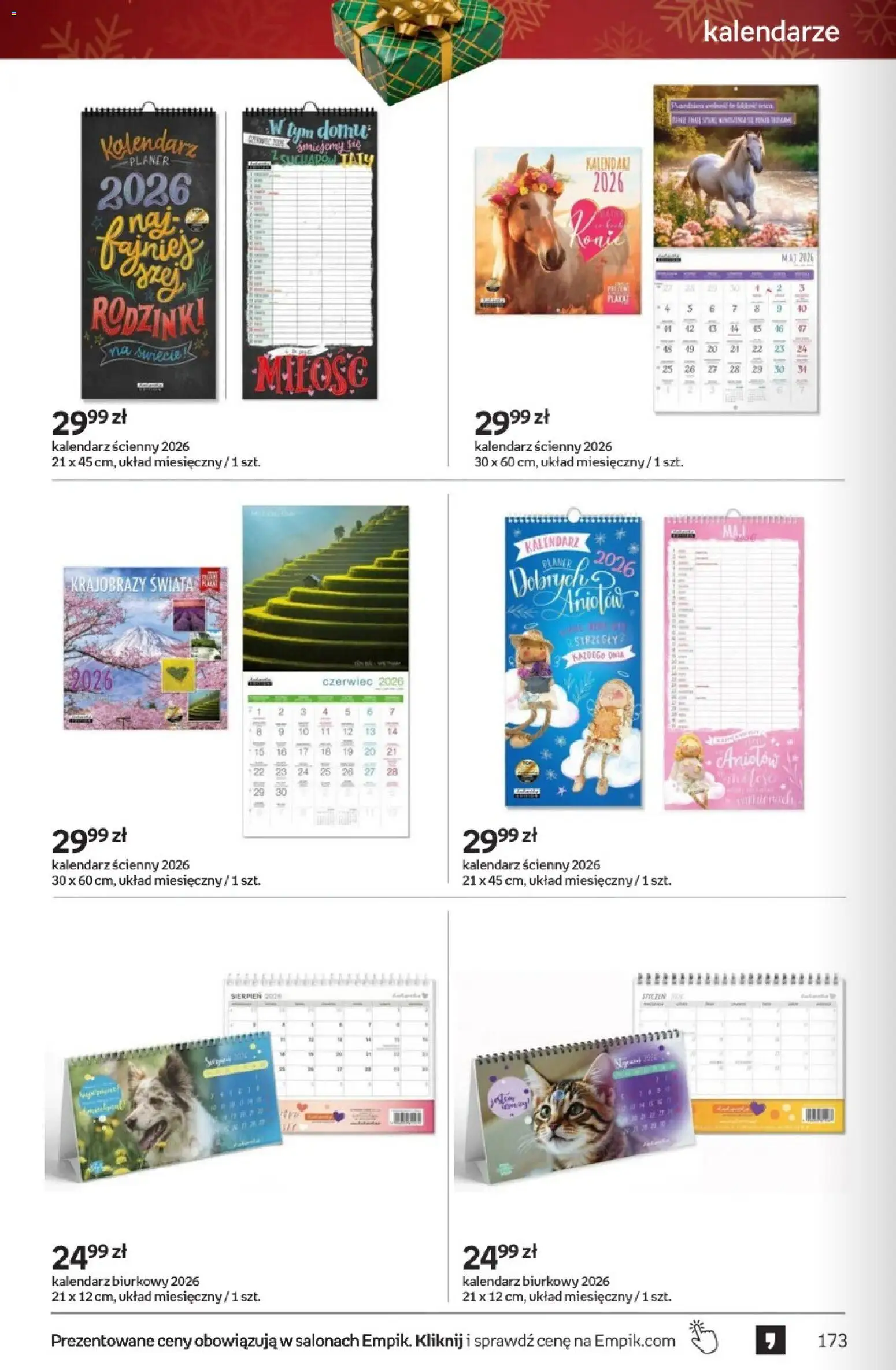 Empik promocje - Tom kultury Zabawki od 26.11.2025 | Strona: 50 | Produkty: Kalendarz