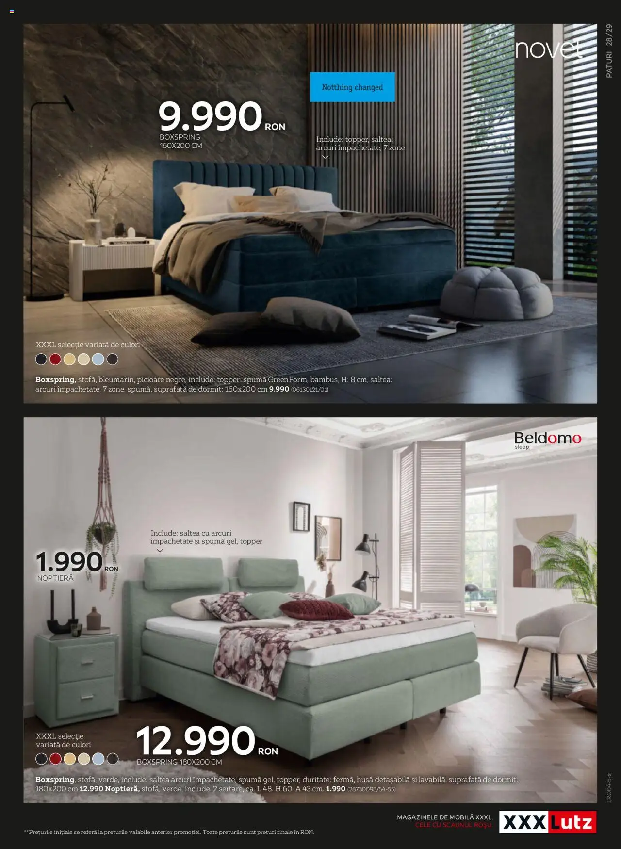 Noul catalog XXXLutz – valabil de la 07.04.2025 | Pagină: 29 | Produse: Saltea, Noptieră, Topper