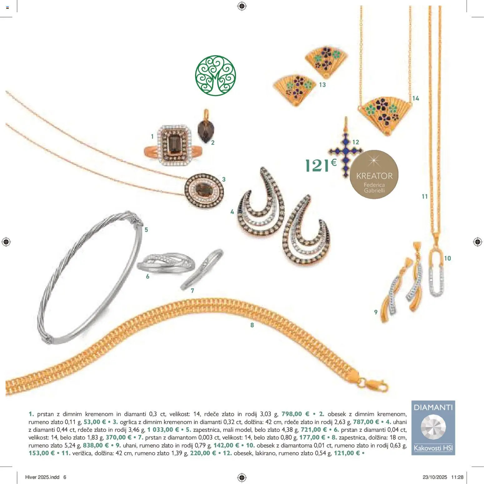 Novi E.leclerc katalog ponudbe – veljaven od 04.11.2025 | Stran: 6 | Izdelki: Prstan, Uhani