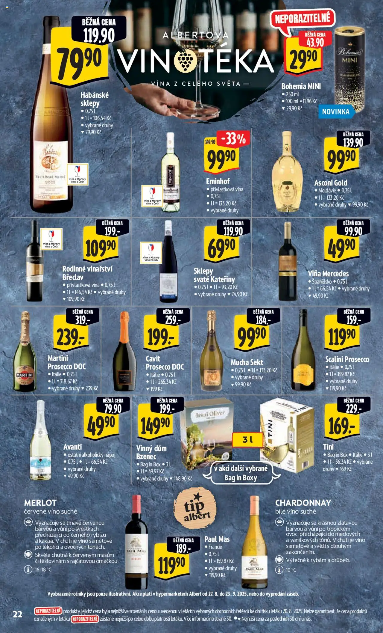 Albert leták - Hypermarket od 27.08.2025 | Strana: 30 | Produkty: Prosecco, Sekt, Avanti, Prosecco DOC
