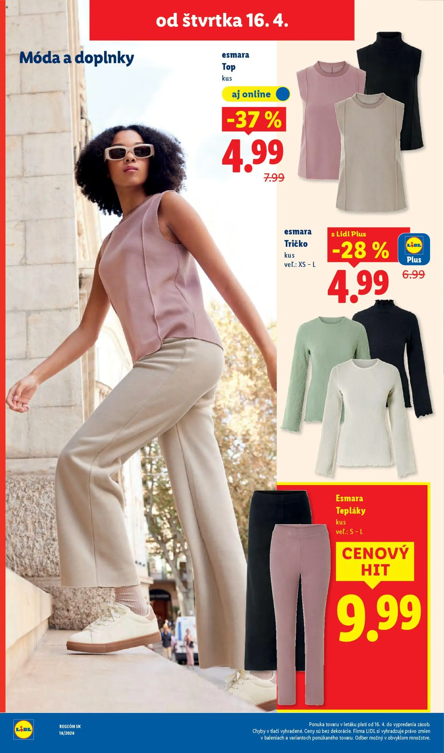 Nové Lidl akcie – leták je platný od 13.04.2026 | Strana: 82 | Produkty: Tričko