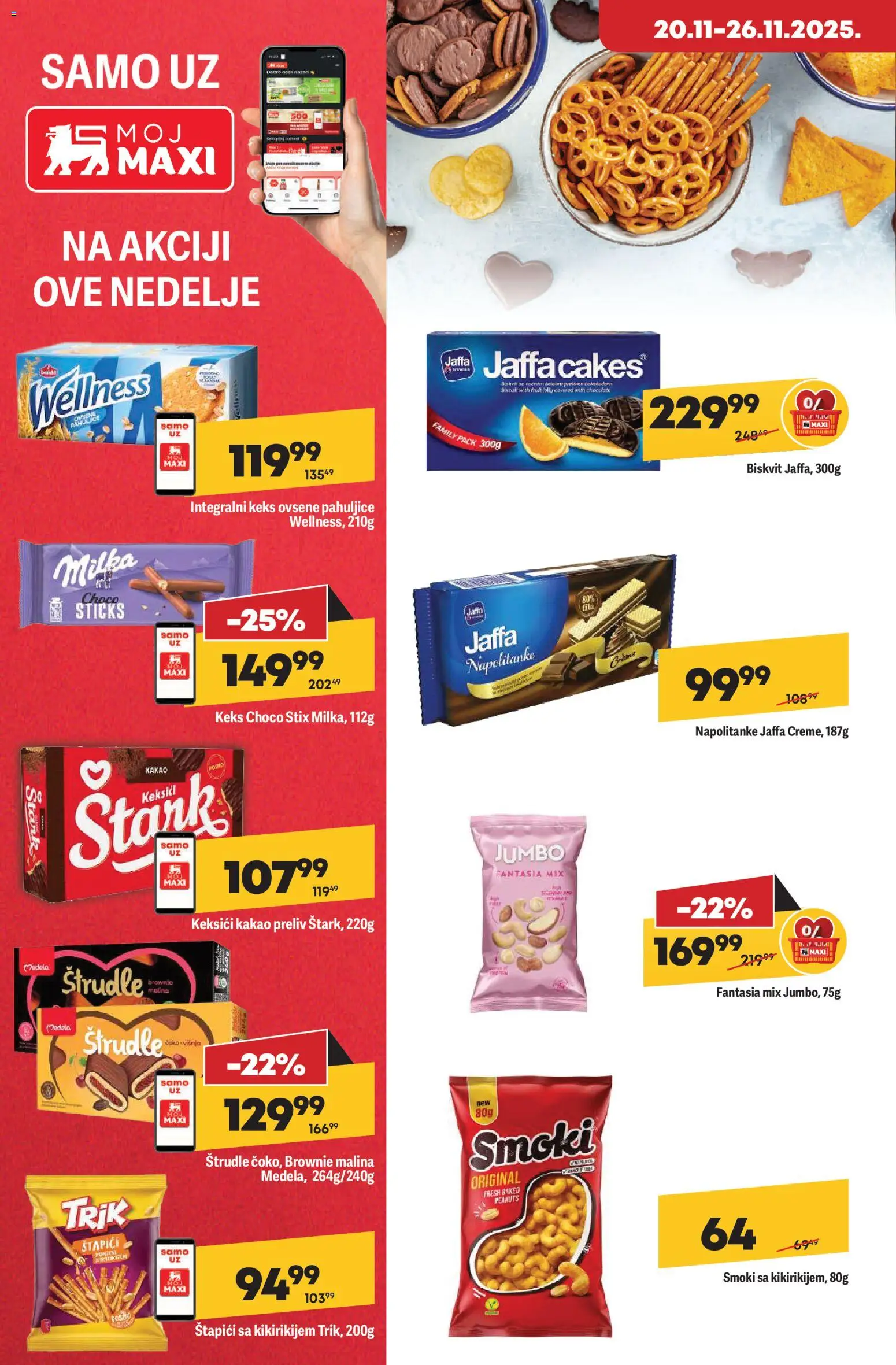 Maxi katalog - važi od 20.11.2025 | Strana: 16 | Proizvode: Keks, Pahuljice, Brownie, Ovsene pahuljice