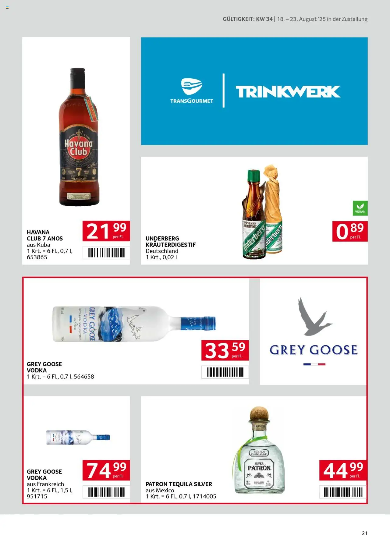 Transgourmet Zustellaktion gültig ab 17.08.2025 | Seite: 21