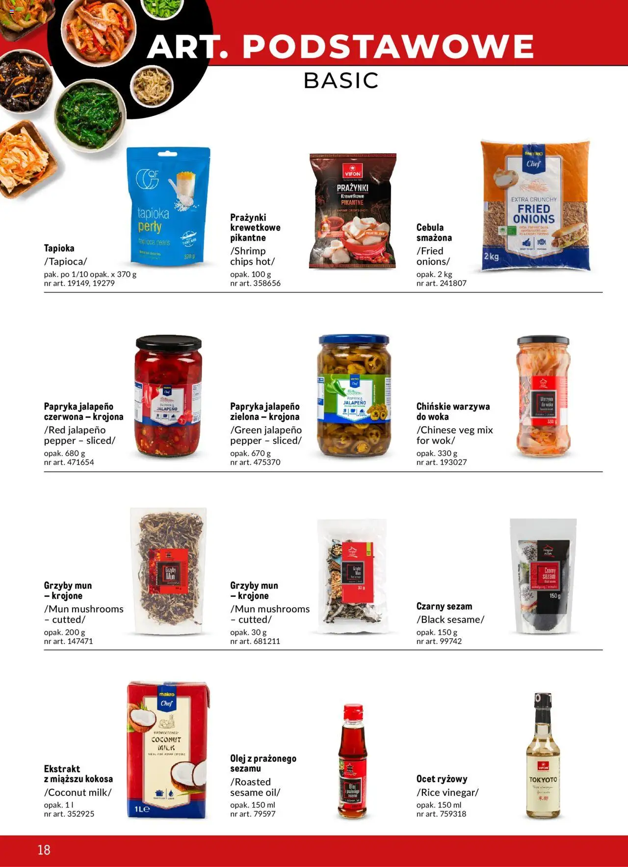 Makro Gazetka - Azja Smaki orientu od 22.02.2024 | Strona: 18 | Produkty: Ocet, Papryka, Olej, Warzywa