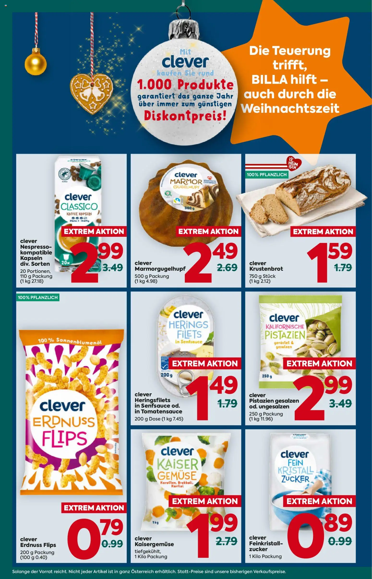 Billa Plus Flugblatt gültig ab 04.12.2025 | Seite: 8 | Produkte: Gemüse, Zucker, Kaffee