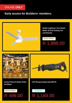 Builders specials catalogue – valid from 01.11.2025 | Page: 6 | Products: Fan, Reciprocating saw, Remote