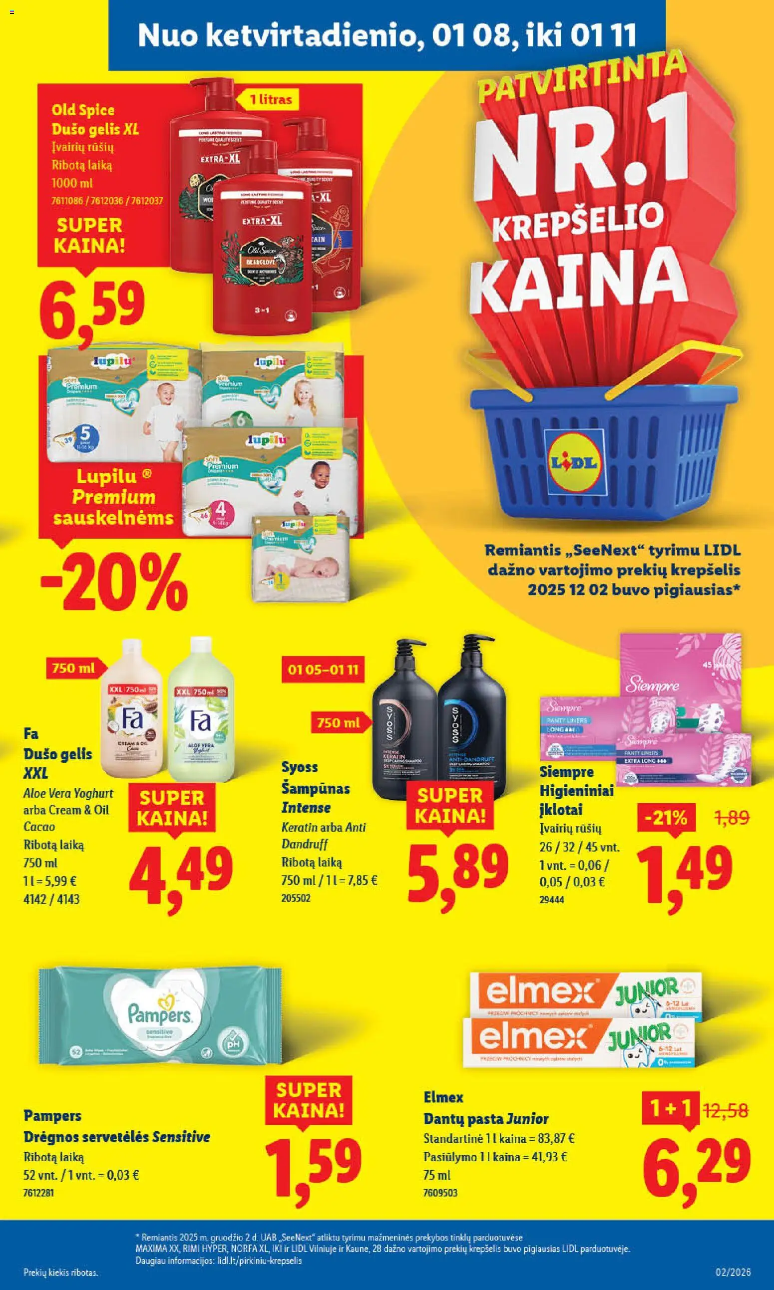 LIDL akcijos nuo 05.01.2026 | Puslapis: 31 | Prekių: Šampūnas, Krepšelis
