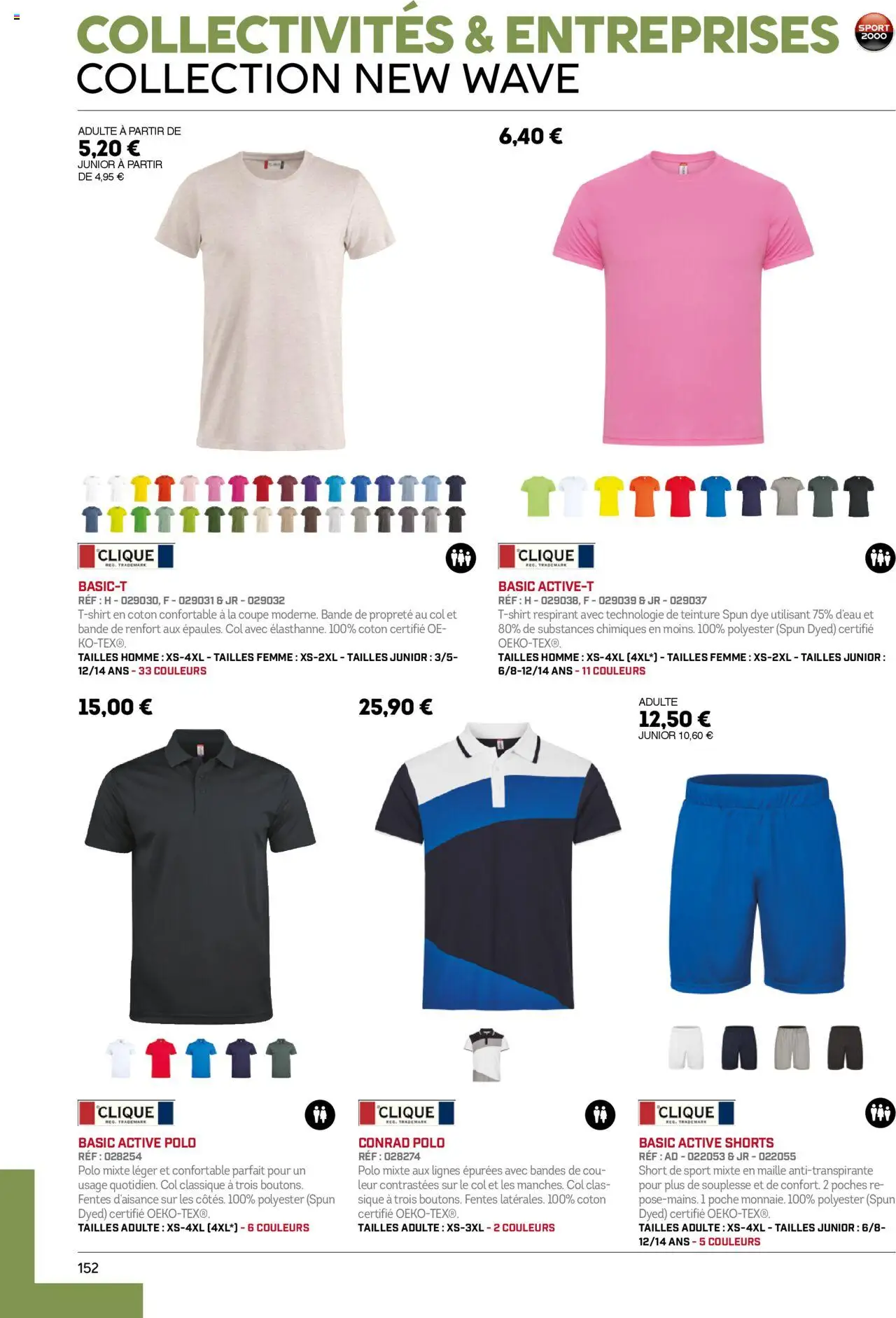 | Page: 152 | Produits: Polo, Coton, Shorts