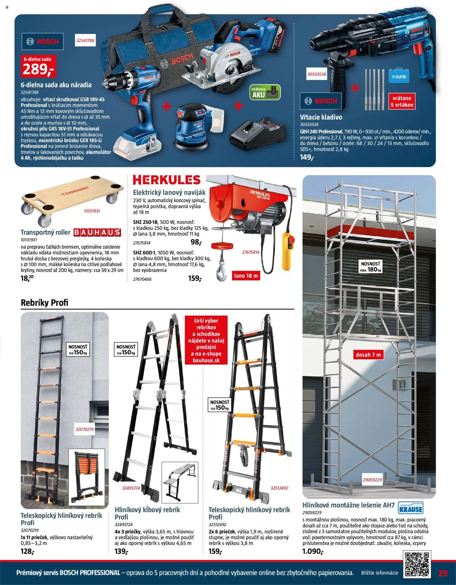Nové Bauhaus akcie – leták je platný od 07.04.2026 | Strana: 29 | Produkty: Skrutkovač, Aku, Bosch, Akumulátor