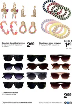 Zeeman - Prévisualisation de Zeeman catalogue Hiver valide à partir de 14.02.2026 | Page: 12 | Produits: Lunettes de soleil, Élastiques, Lunettes