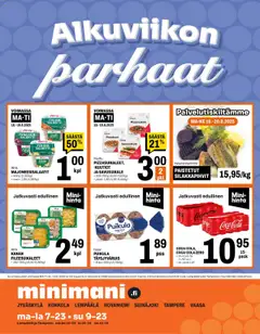 Katso Minimani tarjoukset voimassa alkaen 18.08.2025