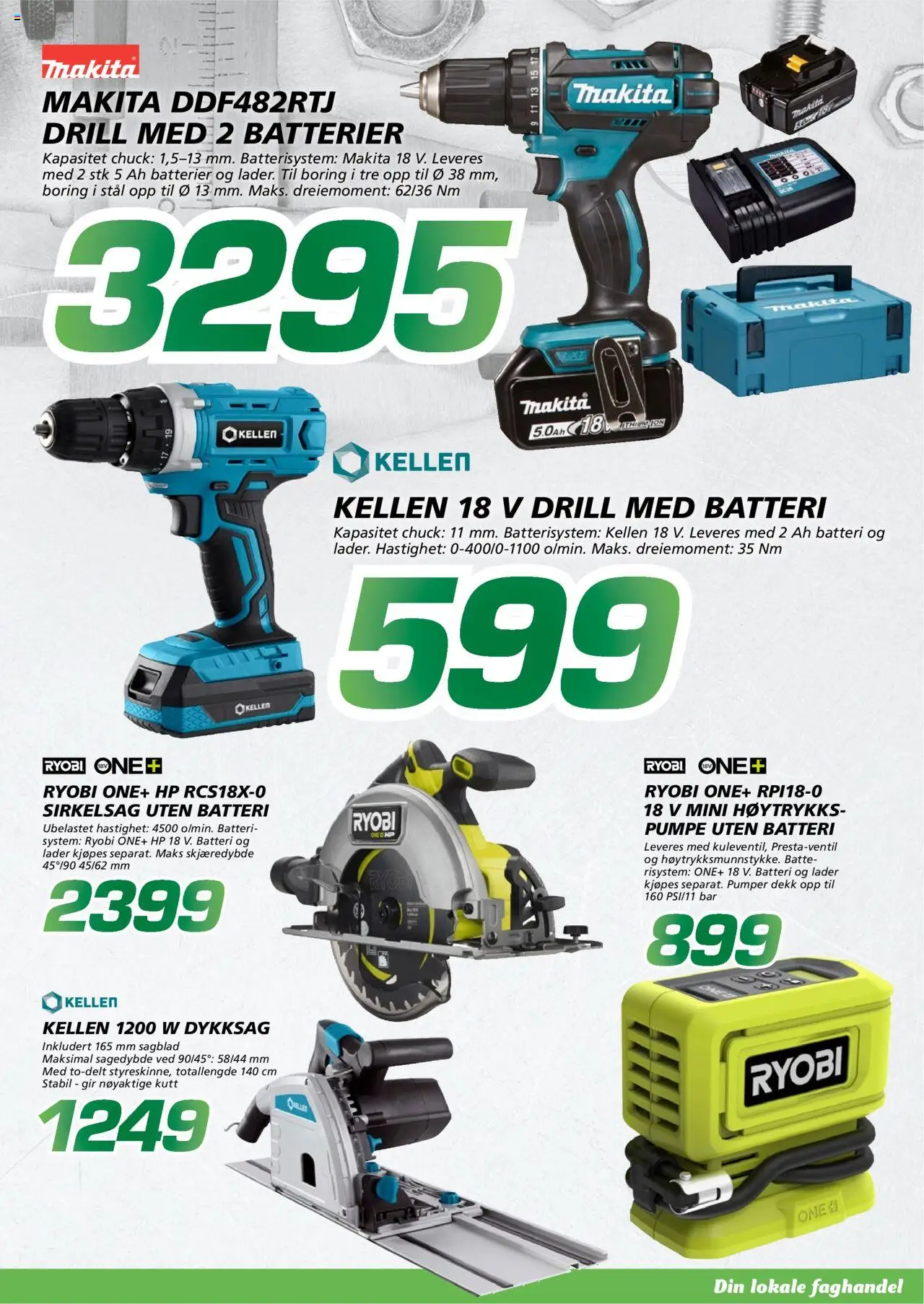  | Side: 9 | Produkter: Drill, Сантехнічне кріплення, Dartpilar, Batteri