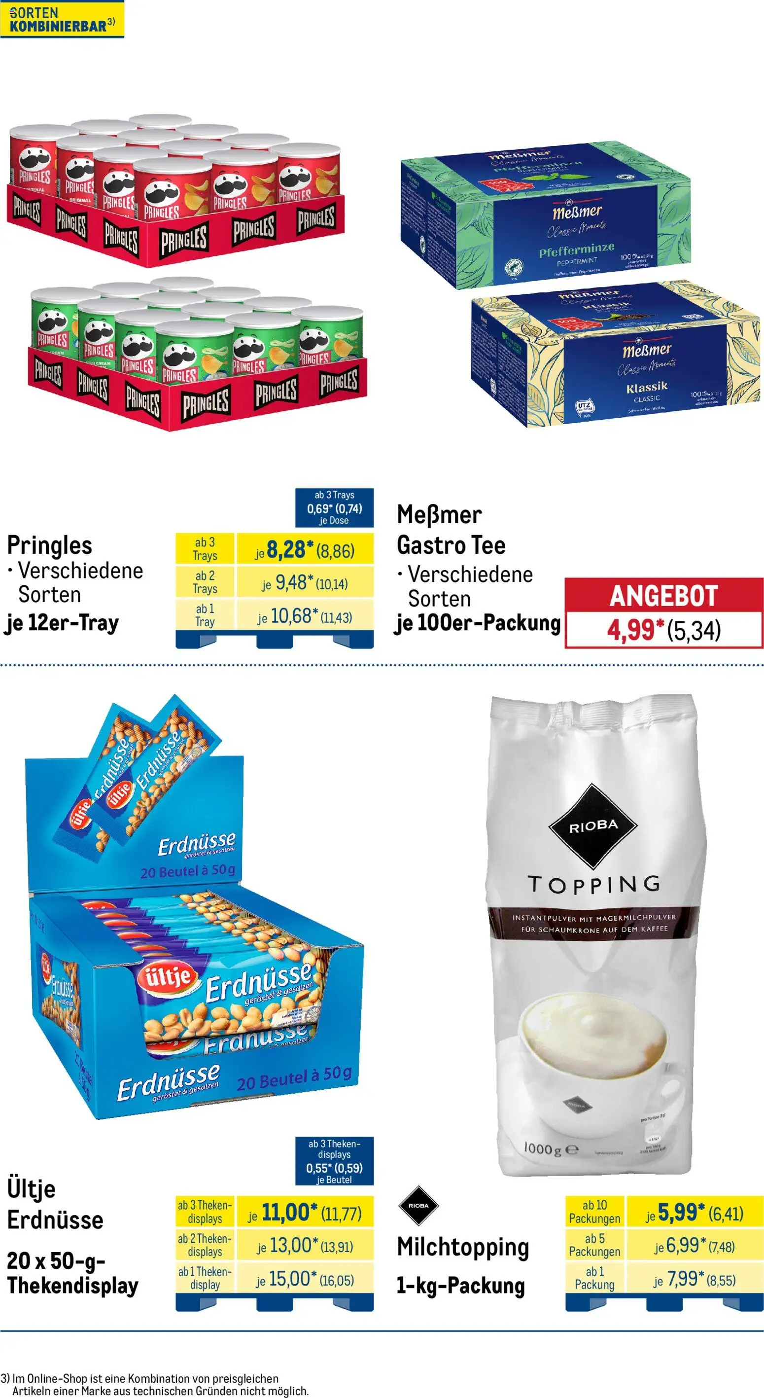 Metro Monats-Menü – gültig ab 01.03.2026 | Seite: 18 | Produkte: Ultje erdnusse, Erdnüsse, Pringles, Tee