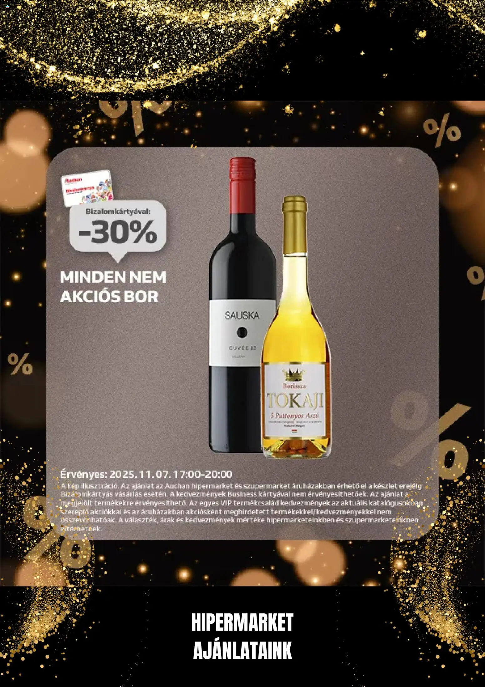Auchan akciós ujság - amely érvényes a következő dátumtól: 07.11.2025 | Oldal: 13 | Termékek: Bor