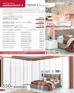 Anteprima del volantino Volantino Mondo Convenienza	 valido a partire dal 09.09.2025 | Pagina: 14 | Prodotti: Letto matrimoniale, Contenitore, Letto, Armadio