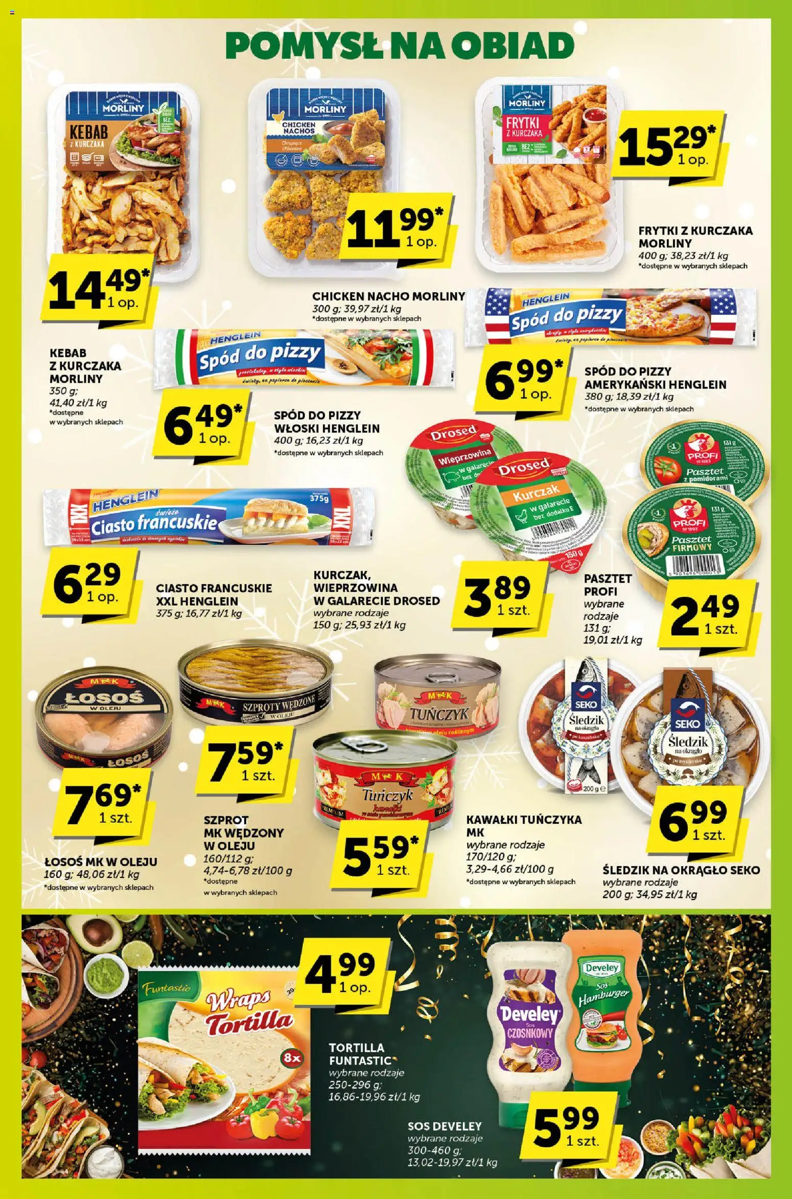 Groszek Gazetka - Sprawdź, co więcej od 27.12.2025 | Strona: 2 | Produkty: Hamburger, Tortilla, Tuńczyk, Wieprzowina