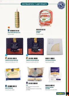 Vista previa Makro Restaurantes italianos Prat válido desde el 27.03.2026 | Página: 5 | Productos: Μπιμπερό, Queso, Bolsa, Mortadela
