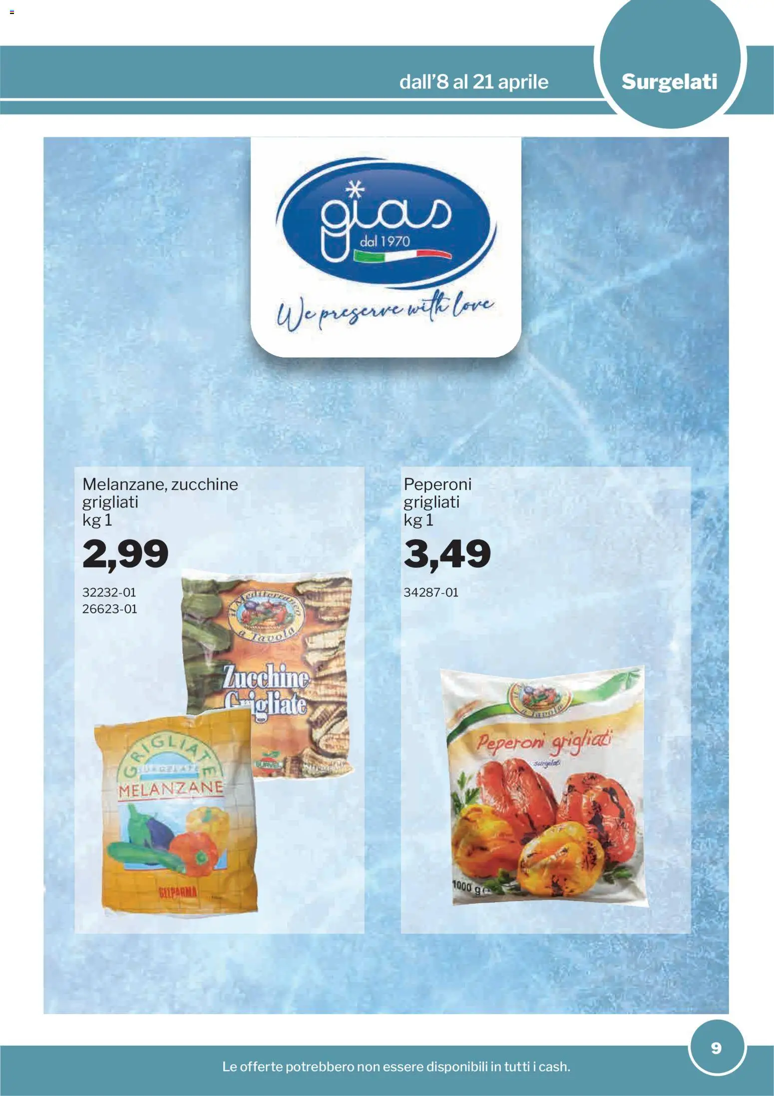 Volantino Sogegross del 08.04.2026 | Pagina: 9 | Prodotti: Peperoni, Melanzane, Zucchine