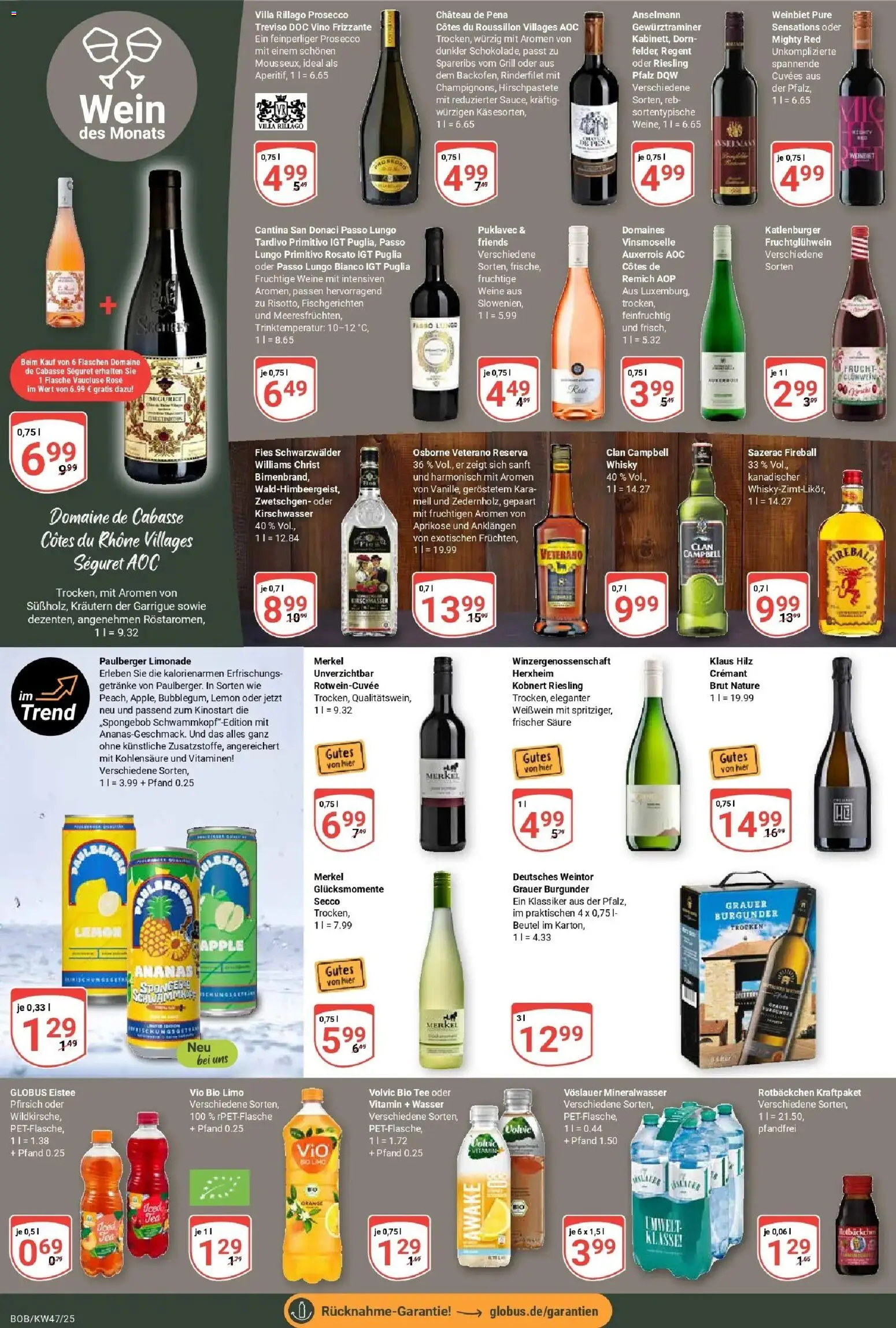 Globus prospekt Bobenheim-Roxheim	 (ab 17.11.2025) » Angebote online | Seite: 16 | Produkte: Grill, Rinderfilet, Pfirsich, Tee