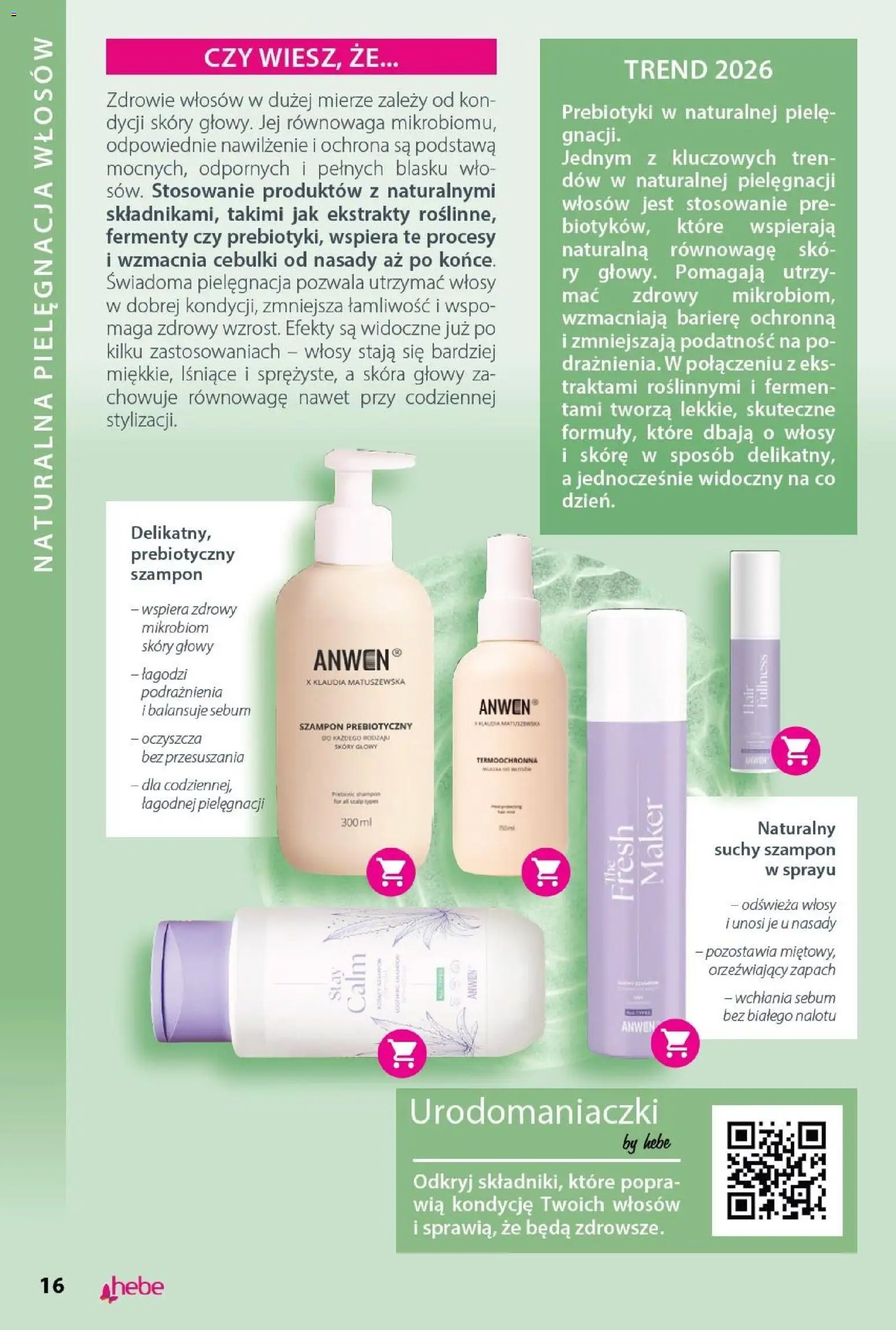 Hebe Gazetka - Katalog od 31.01.2026 | Strona: 16 | Produkty: Zapach, Szampon, Suchy szampon