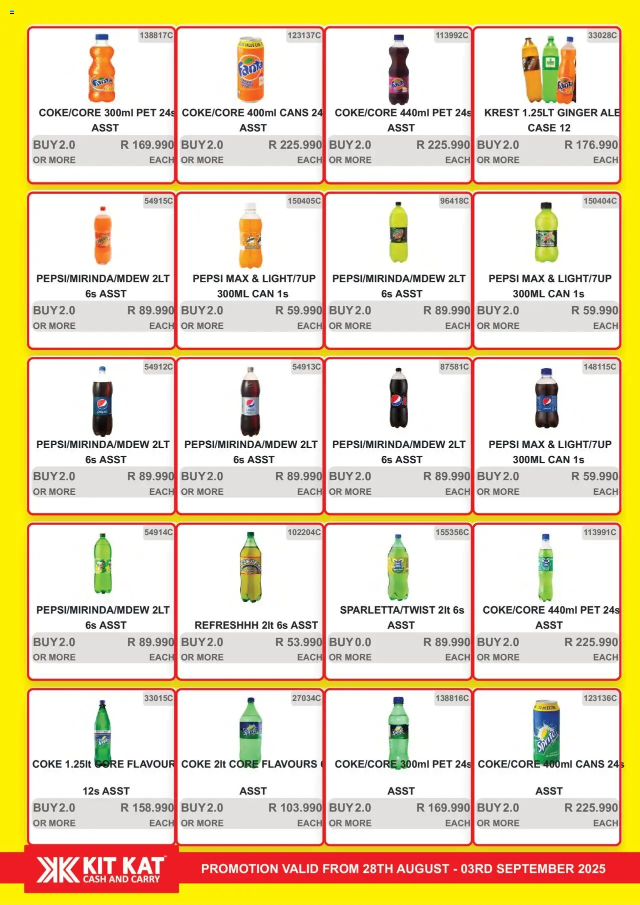 KIT KAT Cash & Carry - Weekly Traders Special │ valid from 28.08.2025 | Page: 6 | Products: Silla apilable, Case, Coke, Sprite